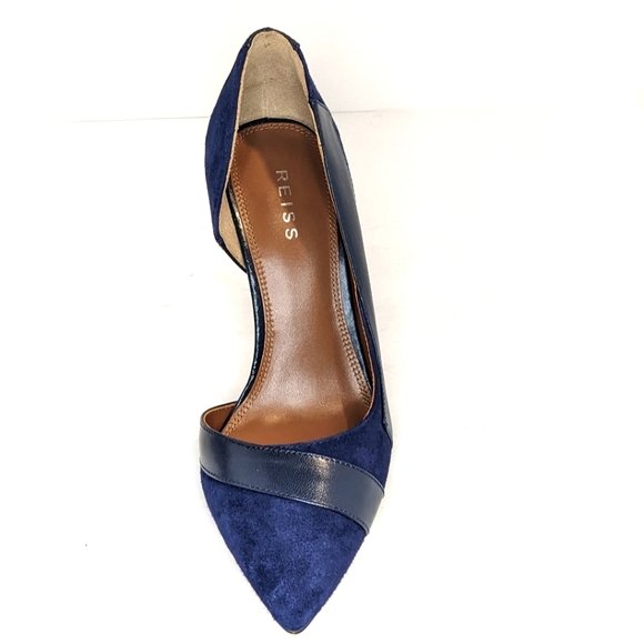 NWOT Reiss suede and leather heels - Picture 11 of 16